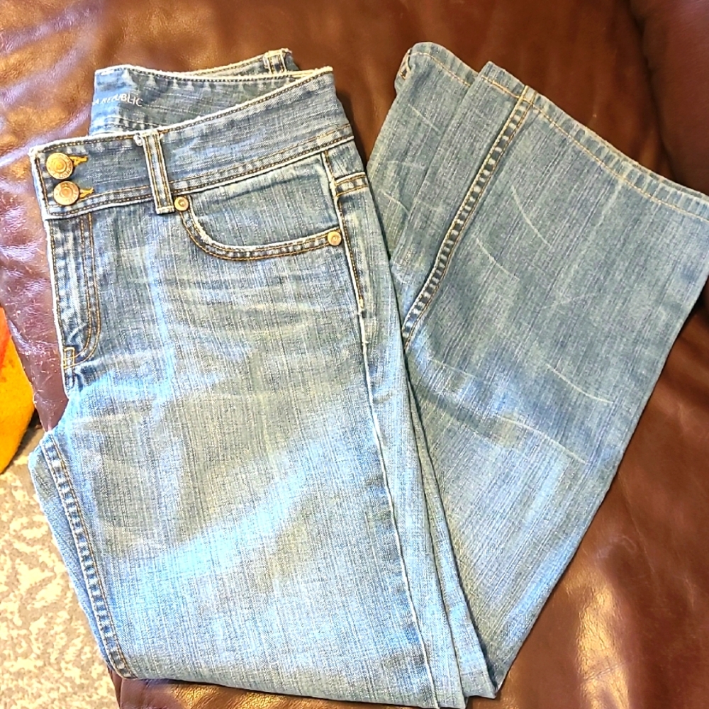 Banana Republic sz 6 Jeans Wide Leg Bootcut